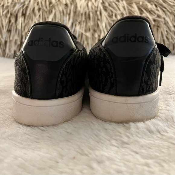 ADDIAS 11 Cloudfoam Black Grey Animal Print Sneaker Shoes Size 11 Lace Up Tennis - Picture 5 of 12